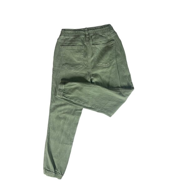 American Eagle Stretch Tomgirl Utility Jogger Green Mid Rise Casual Size 2R - Picture 3 of 6